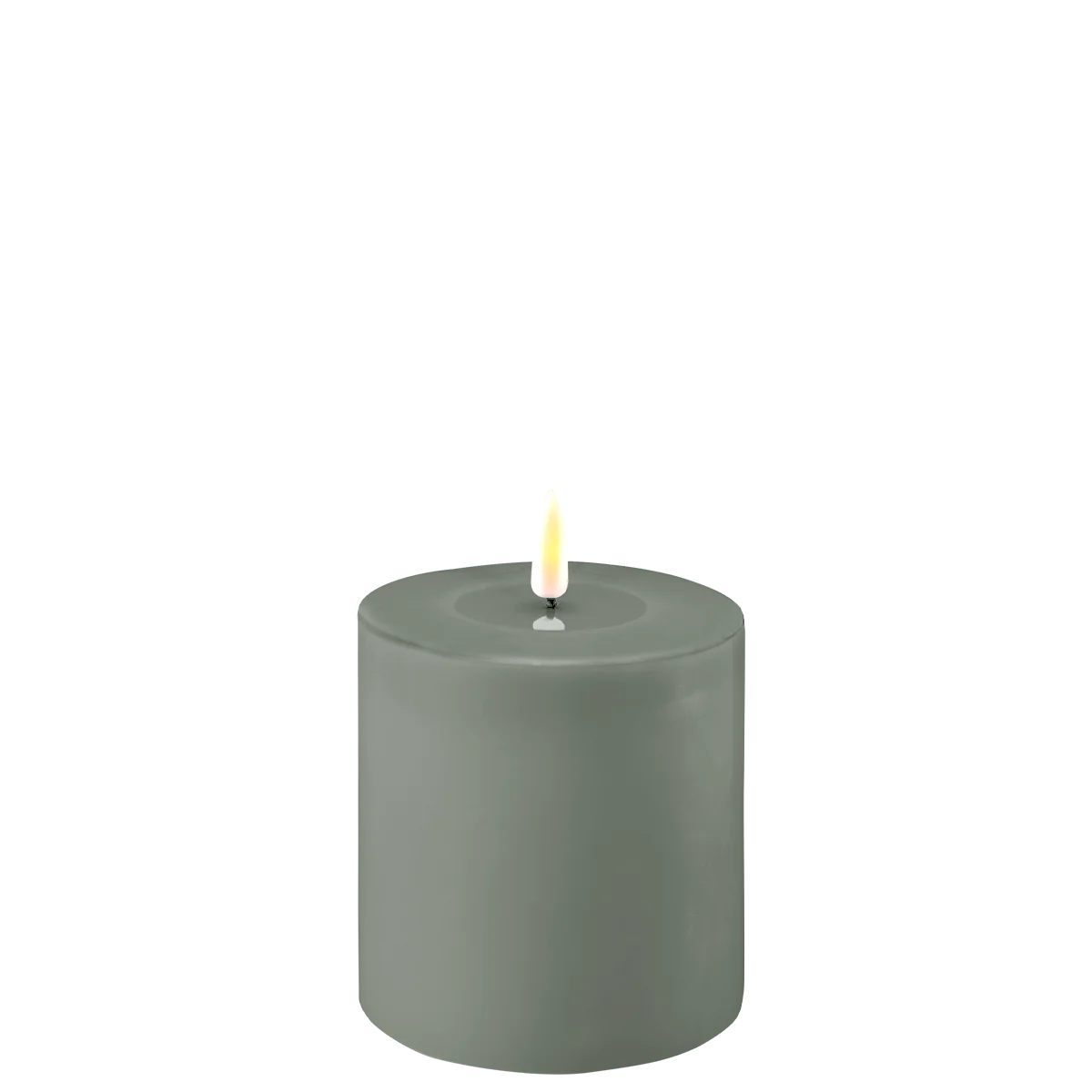 LED Blockljus Ø 10 X 10 Cm Salvie Green