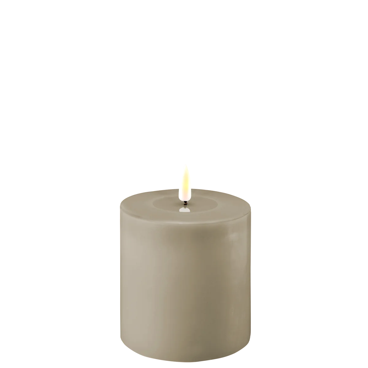 LED Blockljus Ø 10 X 10 Cm Sand