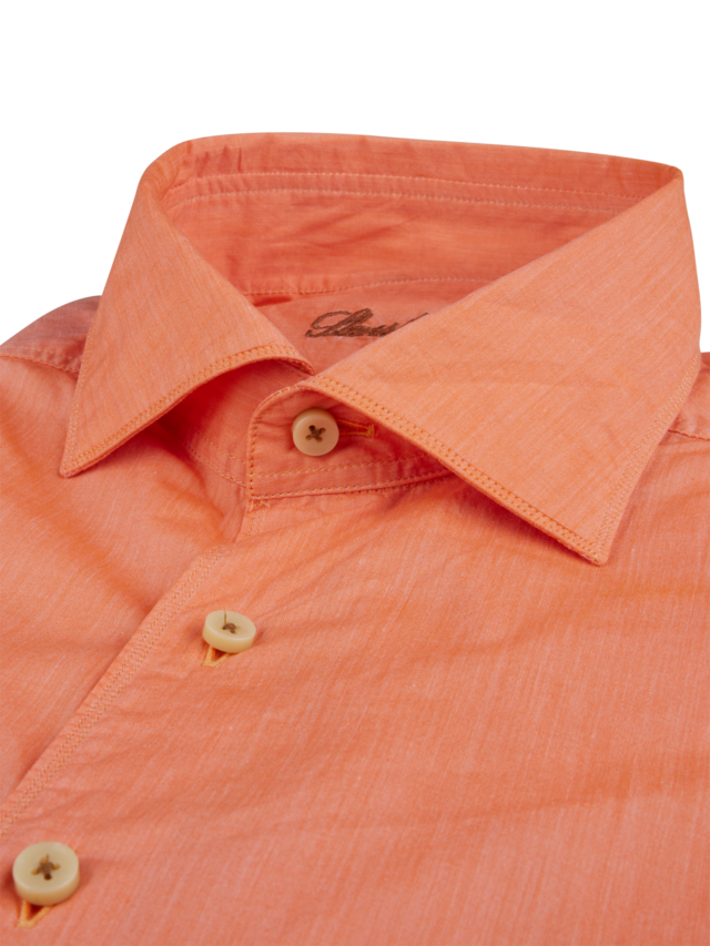 Casual Orange Poplinskjorta Stenströms