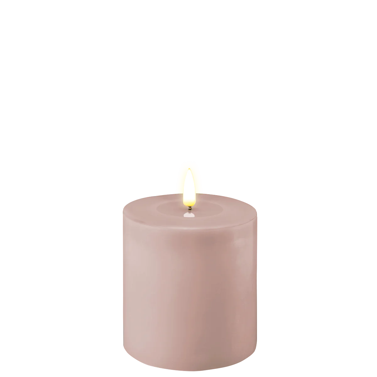 LED Blockljus Ø 10 X 10 Cm Rose