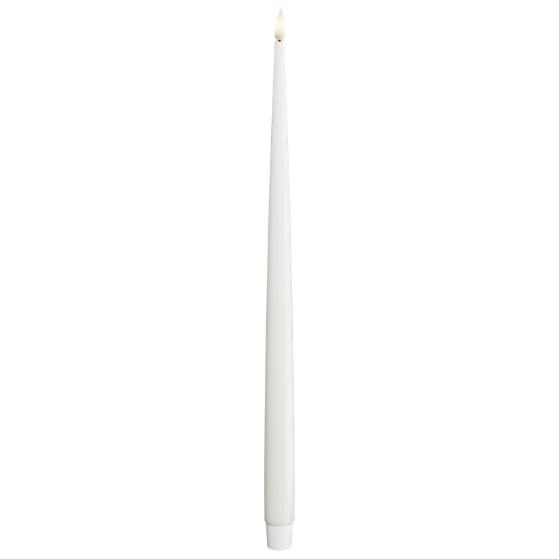 LED-ljus med lack, 2 st 38 cm,vit