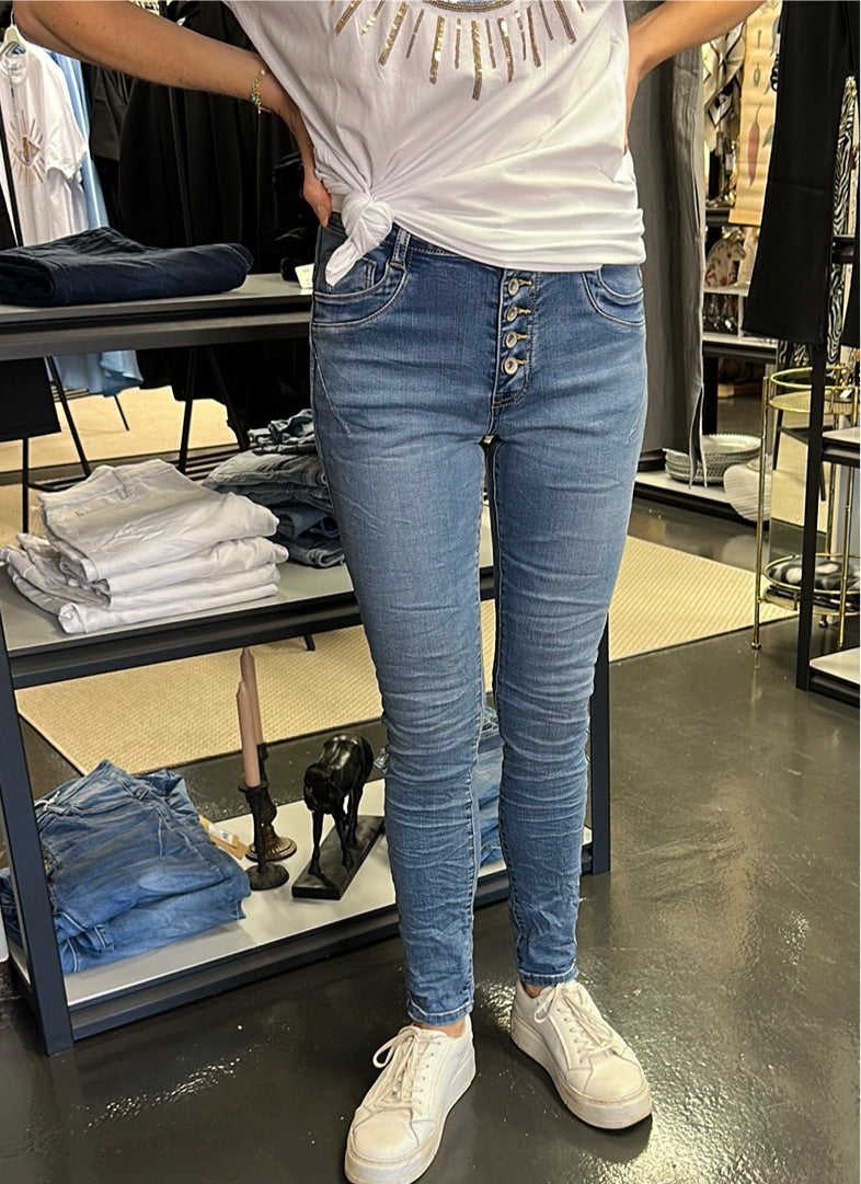 Jeans toxic stentvättade