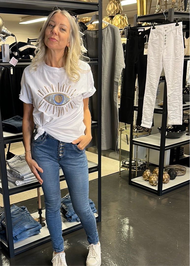 Jeans toxic stentvättade