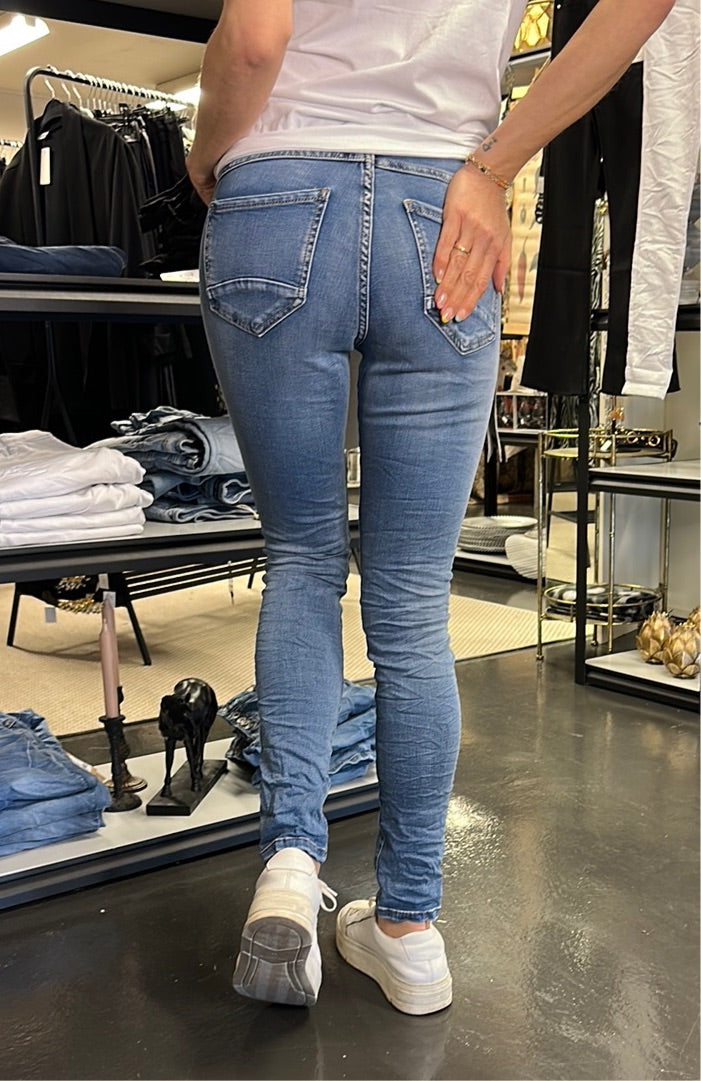 Jeans toxic stentvättade