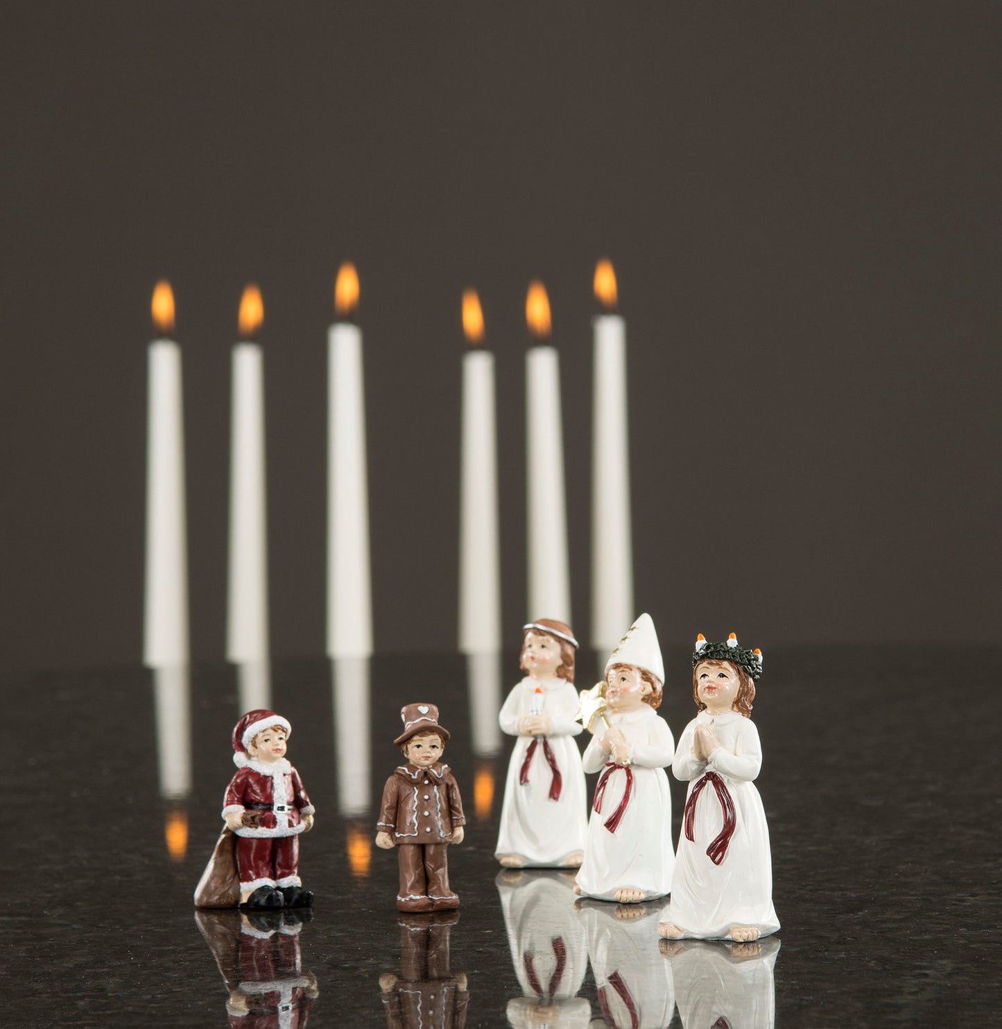 Luciatåg 5st små figurer
