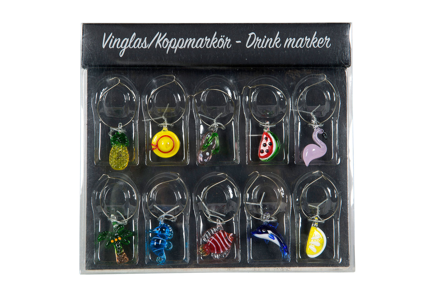 Vinglas/koppmarkör Sommarmix