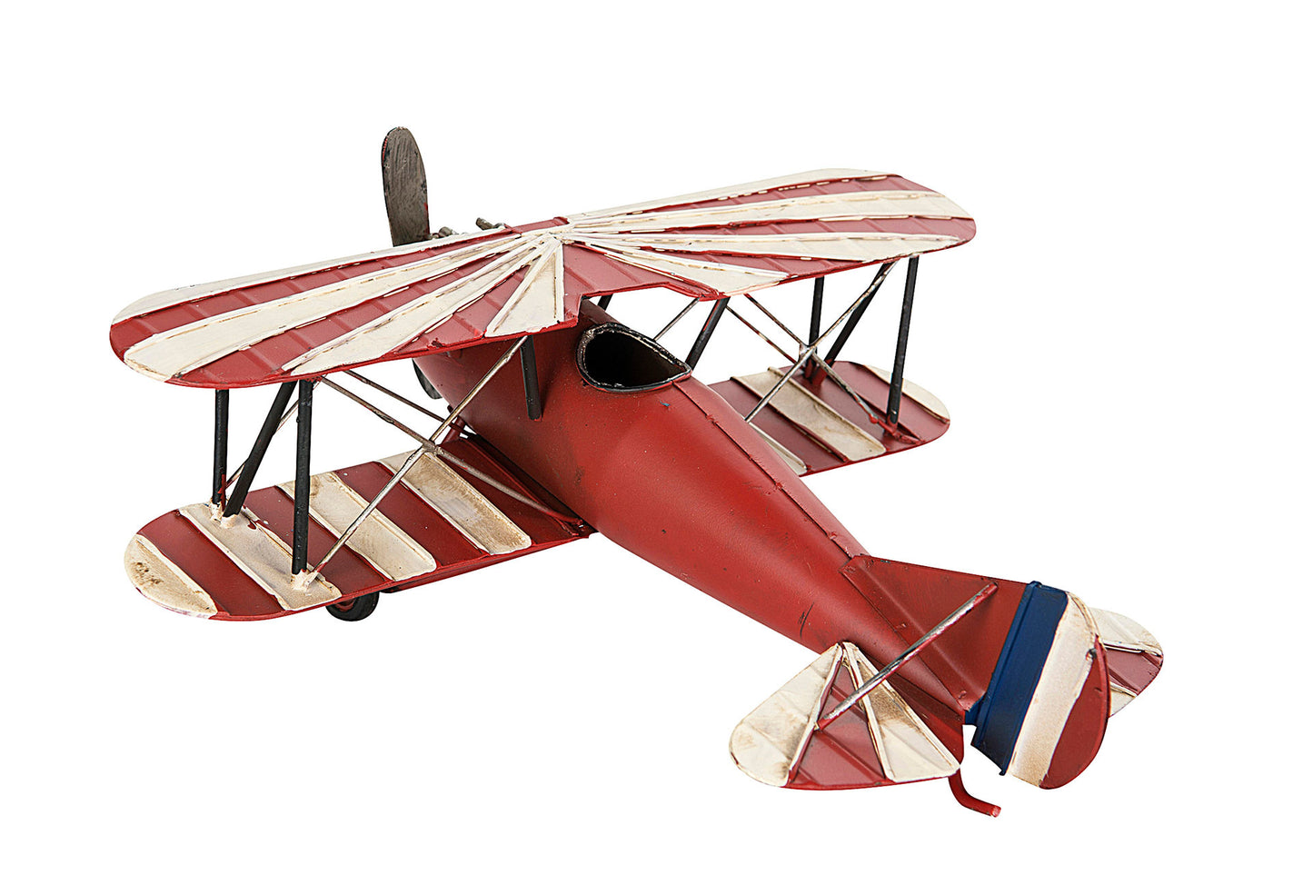 Flygplan Röd/Vit Metall