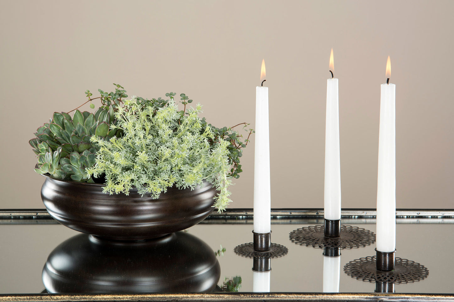 Kronljushållare Doris Antik Brun 7x3 cm