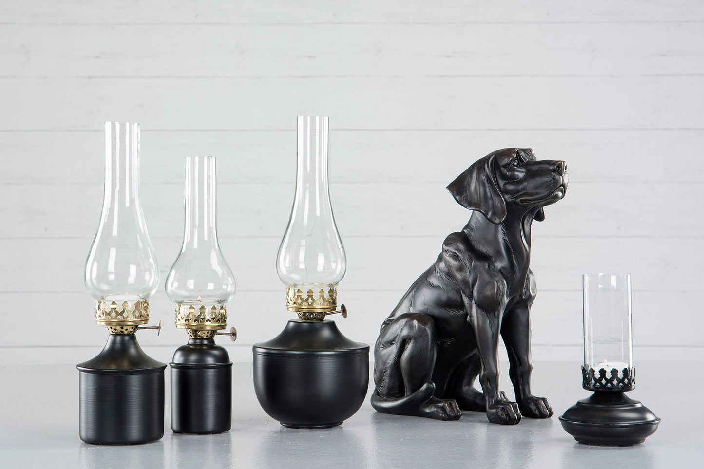 Lampa/Värmeljus Iris Svart