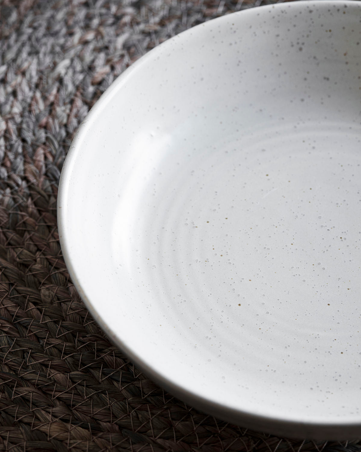 Skål, Pion, Grå / vit h: 4 cm, dia: 19 cm