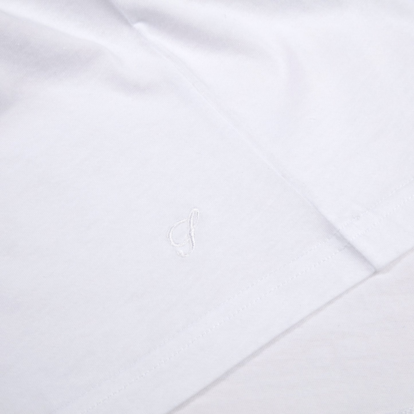 Vit Bomulls T-shirt, Vit Stenströms