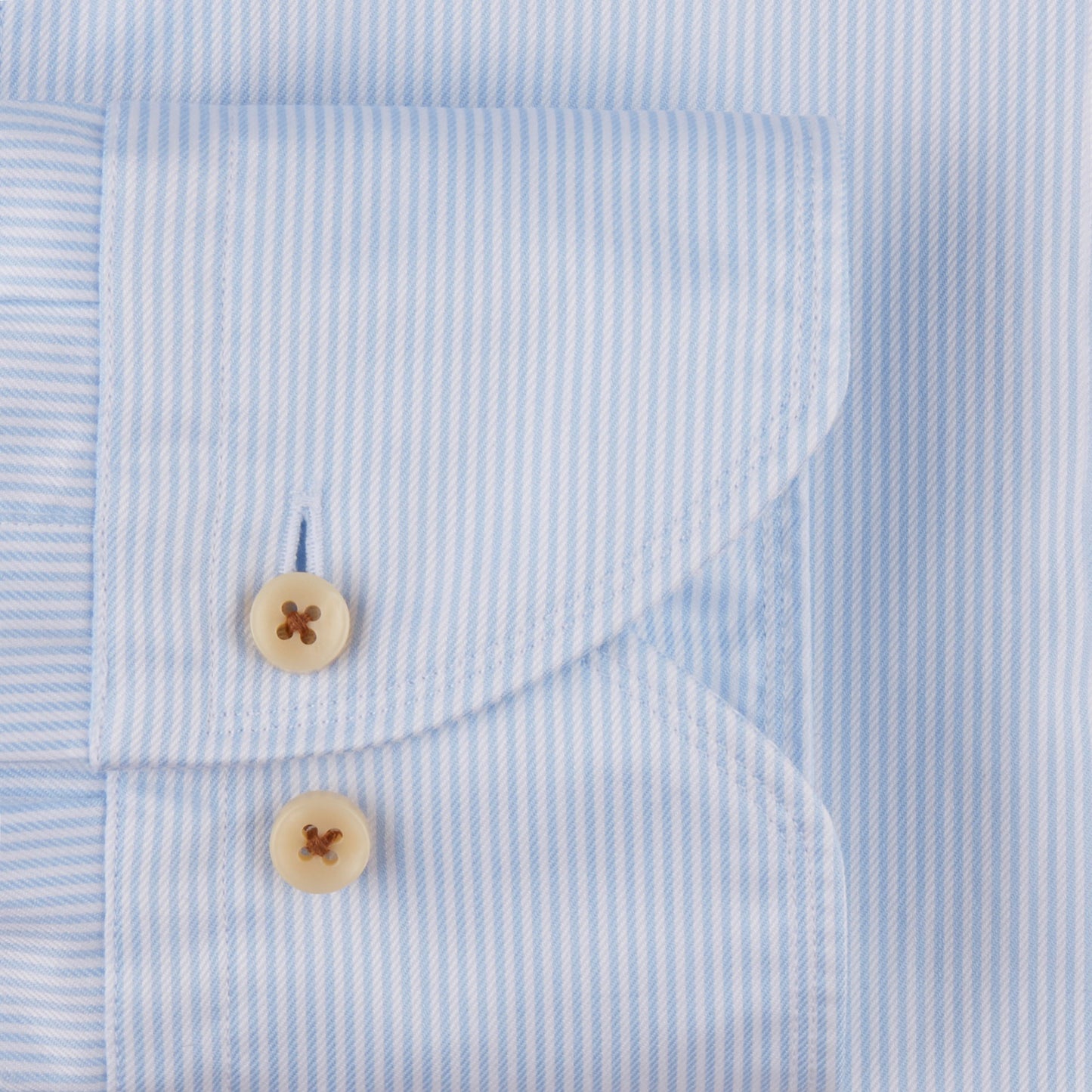 Casual Ljusblå Smalrandig Skjorta New Slimline Stenströms