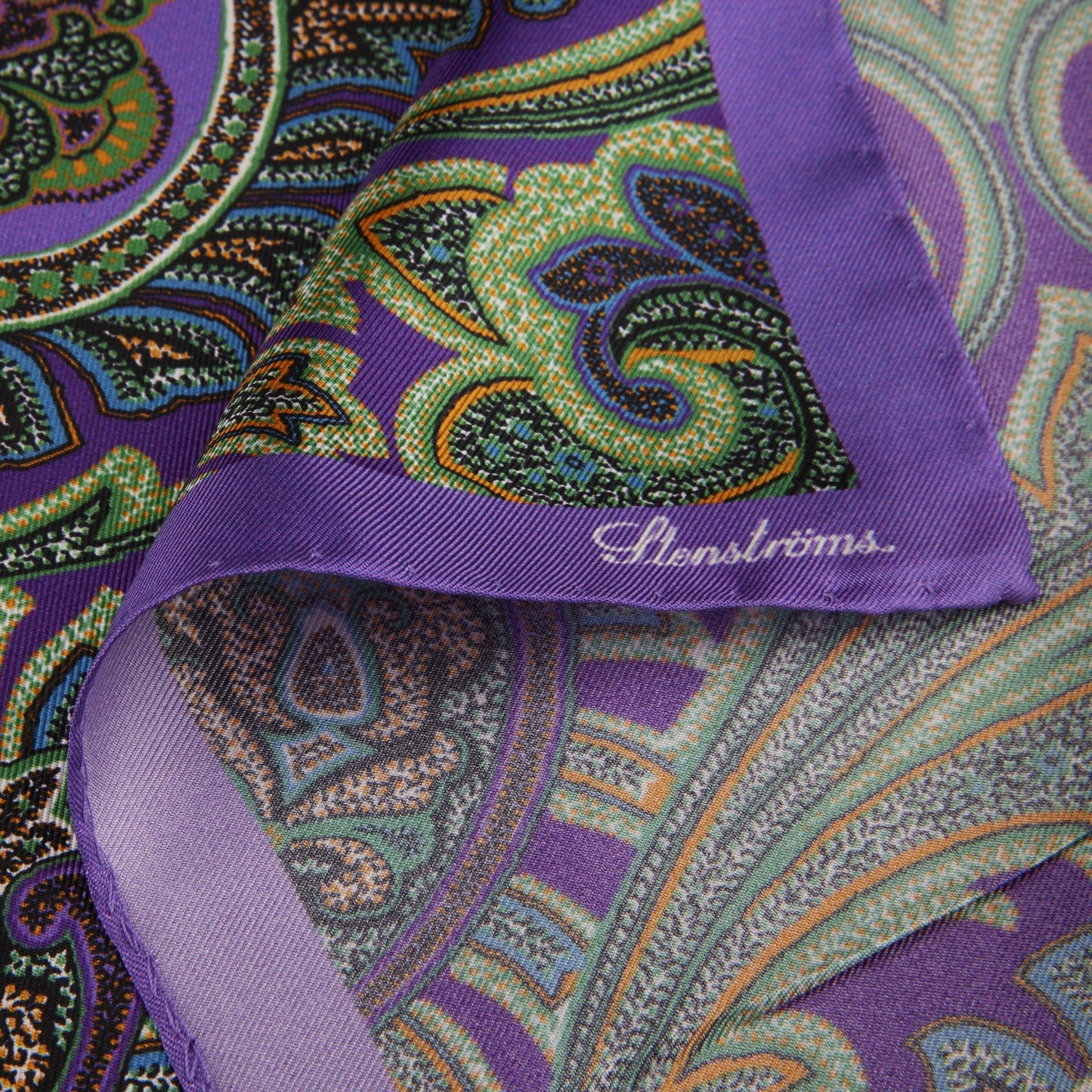 Lila Paisley Sidennäsduk Stenströms