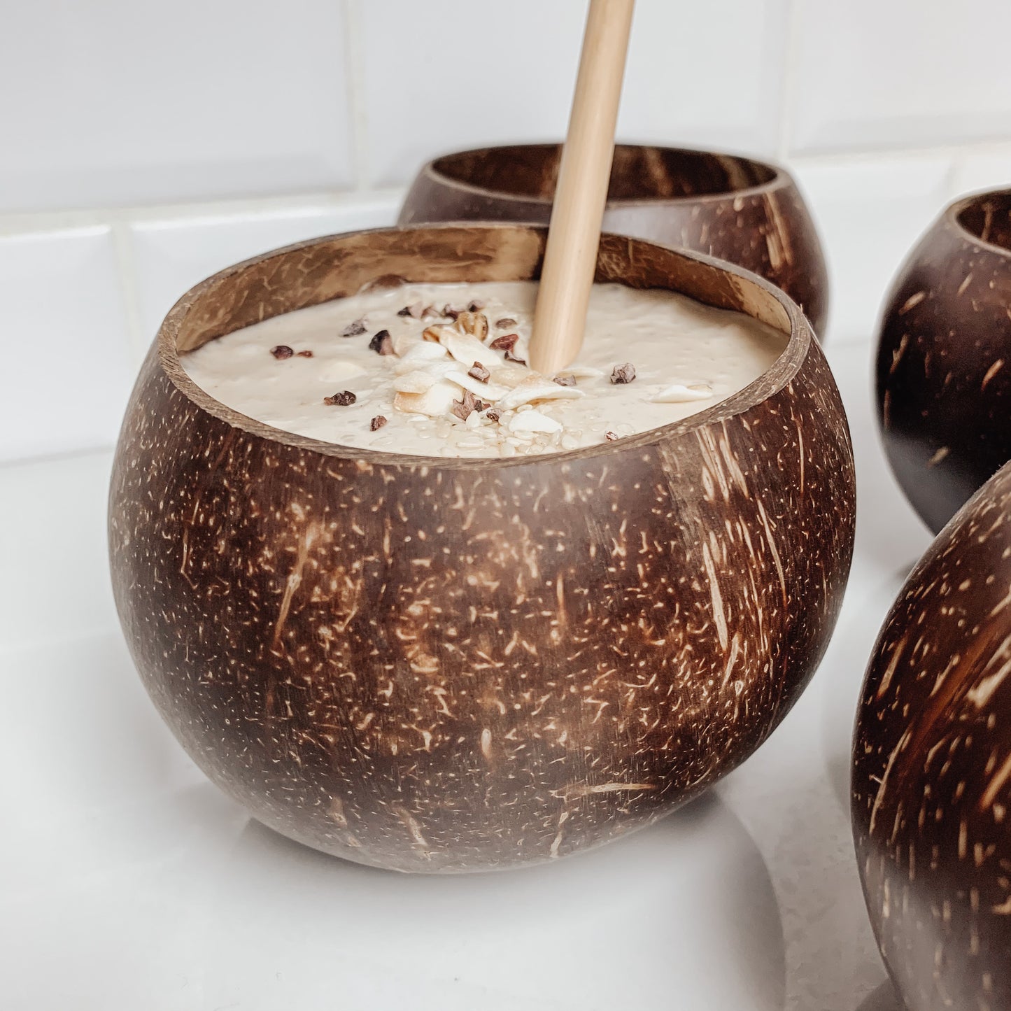 Coconut cups drinkskålar