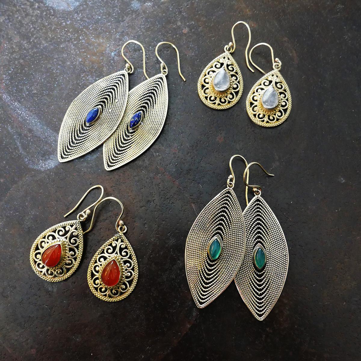 HOPE Örhängen, karneol