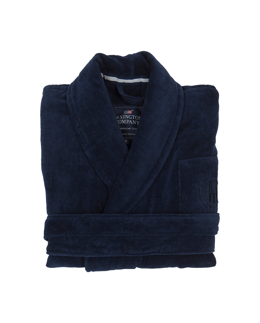 Hotel Velour Robe Dress Blue Lexington