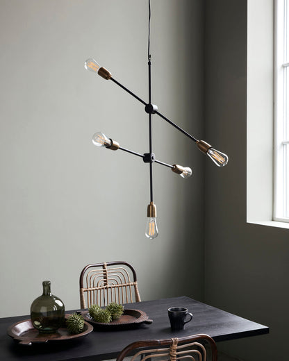 Lampa, HDMolecular, Svart/Mässing