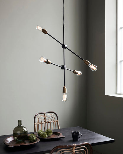Lampa, HDMolecular, Svart/Mässing