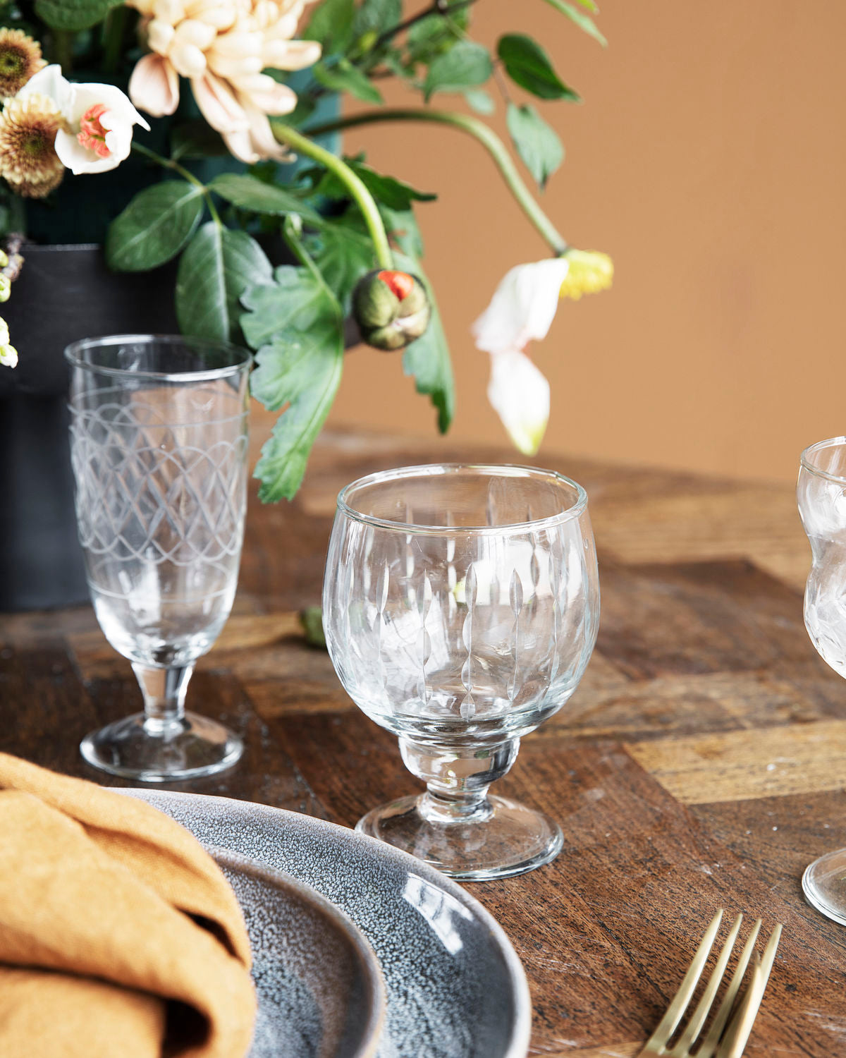 Vitvinsglas, Vintage, Klar
