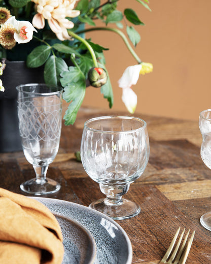 Vitvinsglas, Vintage, Klar