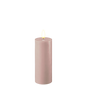 LED Blockljus Ø 5 X 12,5 Cm Rose