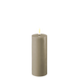 LED Blockljus Ø 7,5 X  15 Cm Sand