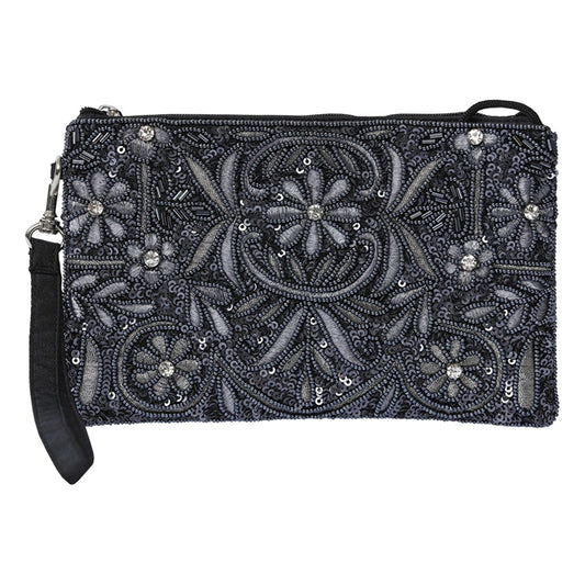 Mini clutch Mary, silver