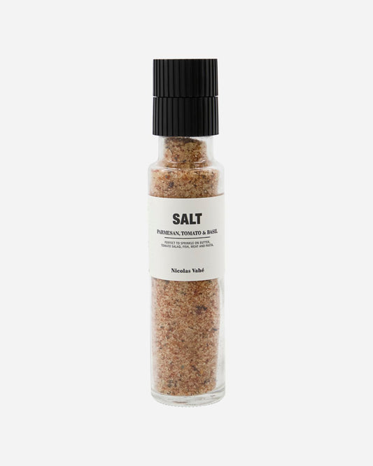 Salt, Parmesan, Tomat & Basilika