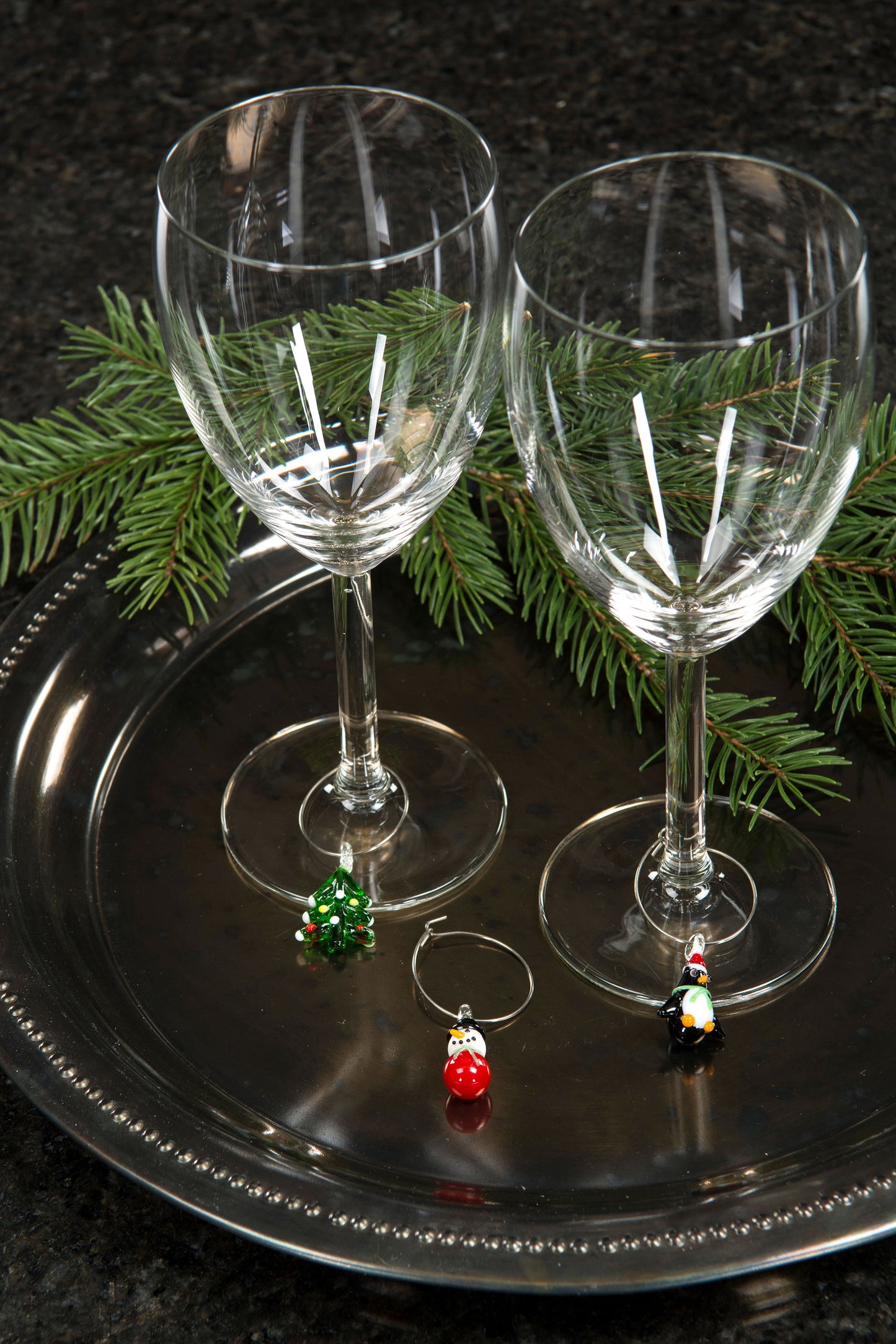Vinglas/koppmarkör Julmix