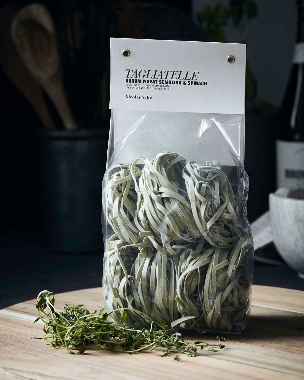 Tagliatelle, durumvetegryn & spenat