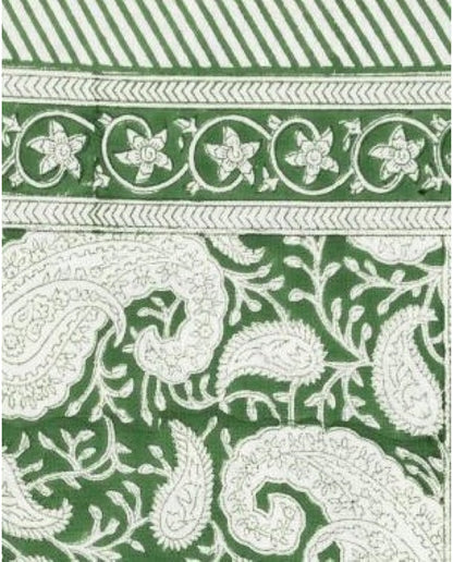 Chamoisduk Paisley Grön