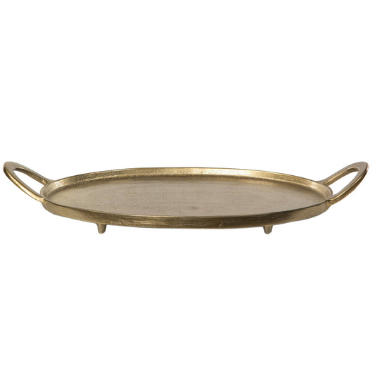 Bricka Handtag Antik Guld
