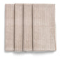 Chamois servetter 4- pack beigerandig 50x50 cm