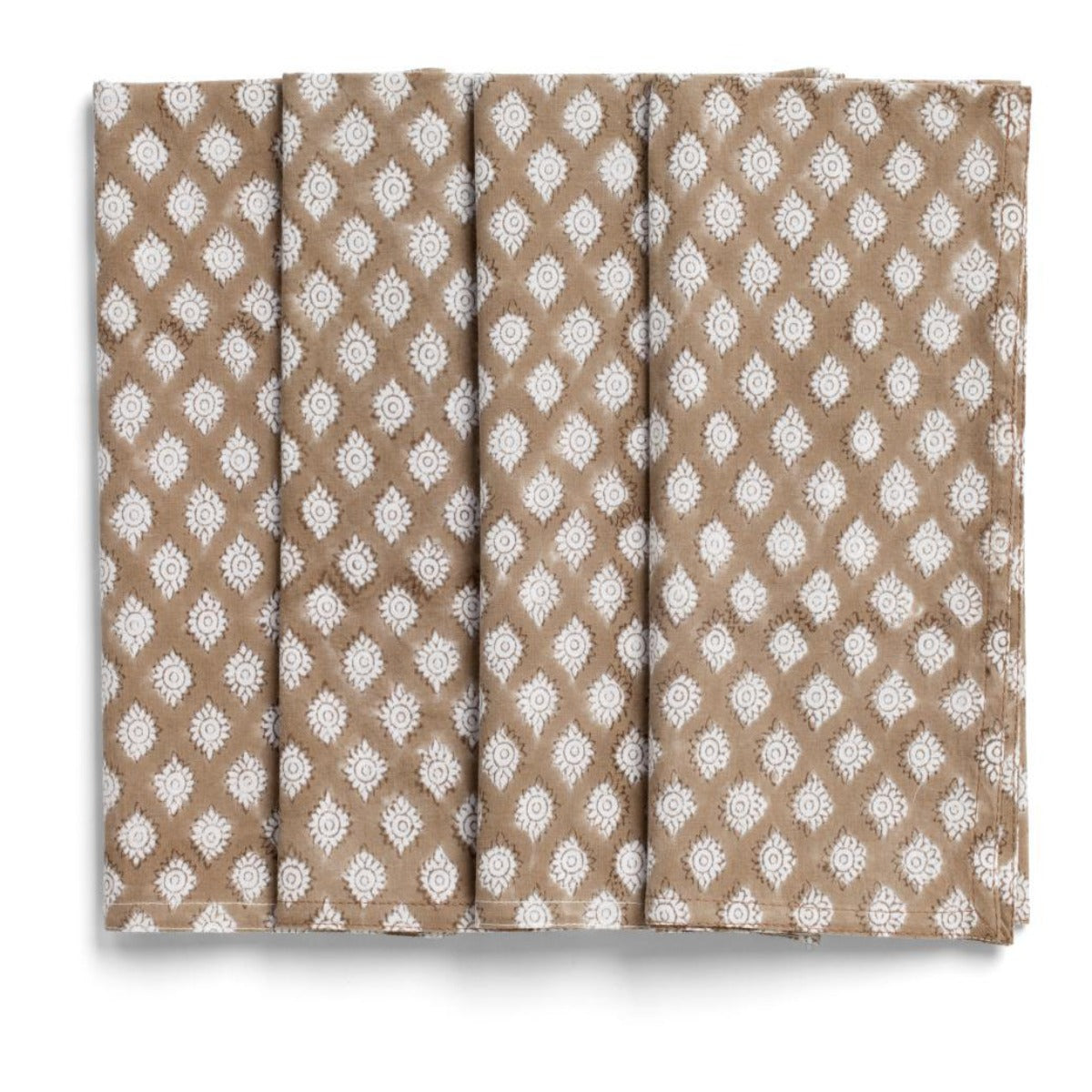 Chamois servetter 4- pack ljusbrun medaljong 50x50 cm