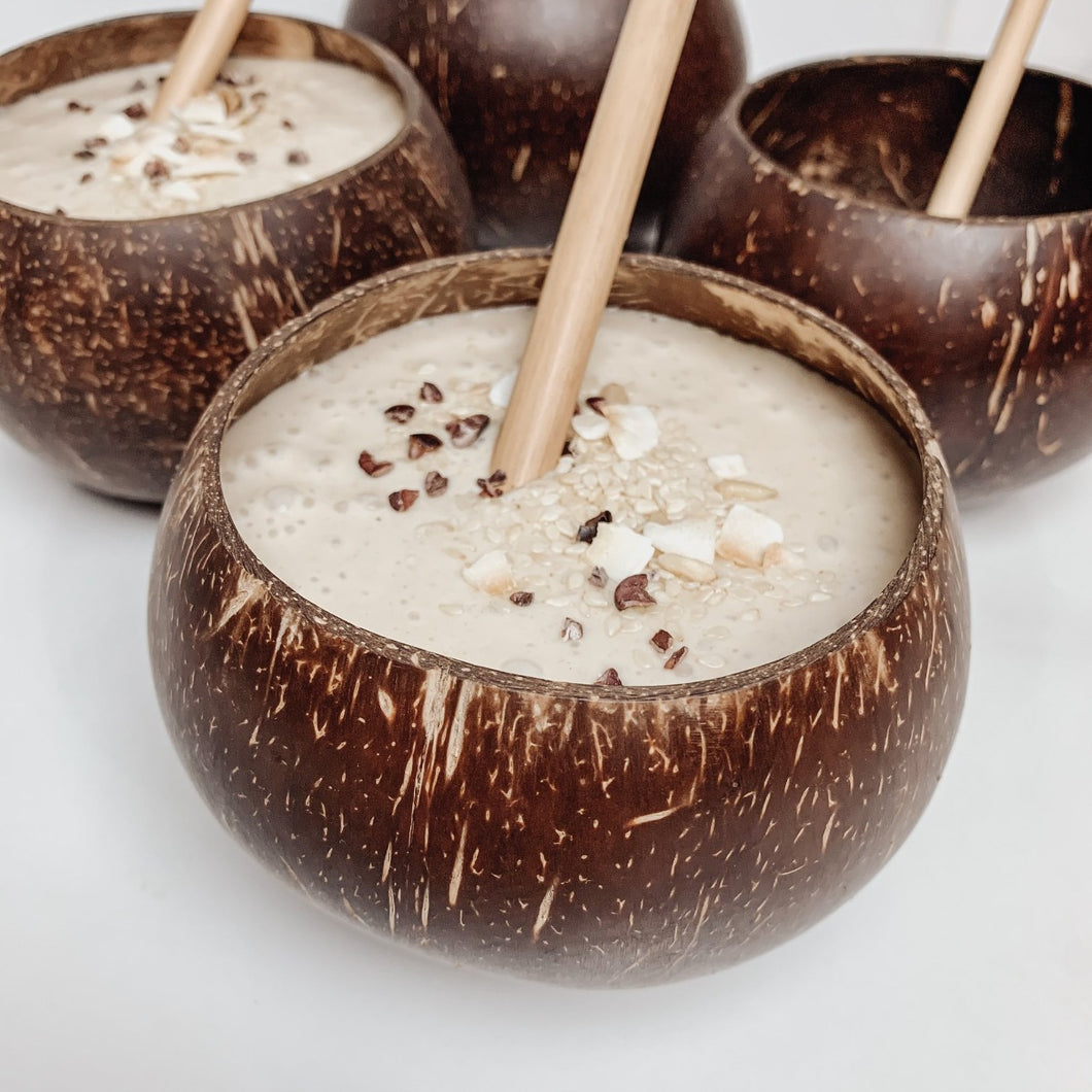 Coconut cups drinkskålar